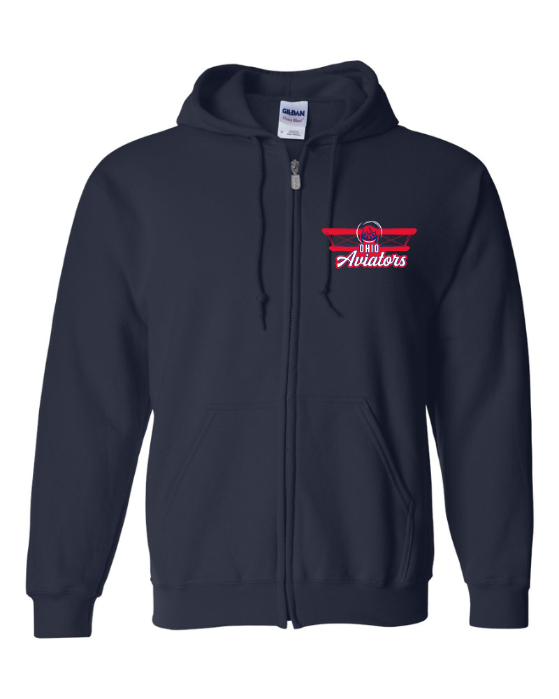 Aviators - Gildan® - Heavy Blend™ Full-Zip Hooded Sweatshirt - 18600
