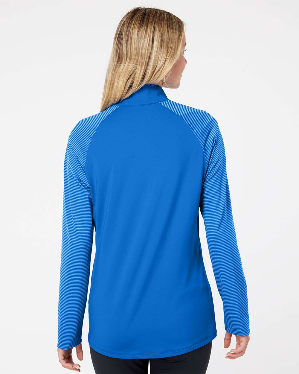 Adidas - Women's Stripe Block Quarter-Zip Pullover - A521