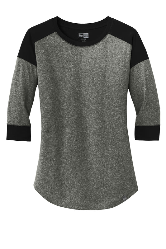 New Era® - Ladies Heritage Blend 3/4-Sleeve Baseball Raglan Tee - LNEA104