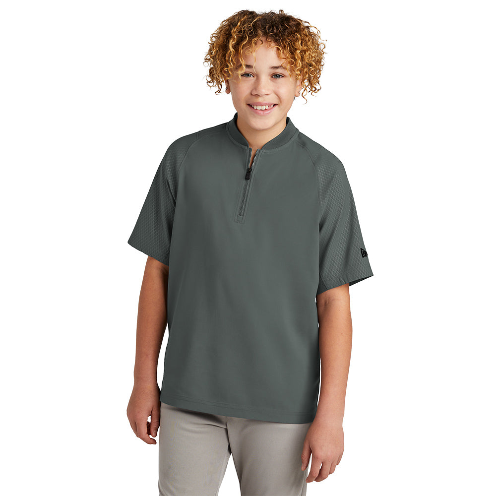 New Era® - Youth Cage Short Sleeve 1/4-Zip Jacket - YNEA600